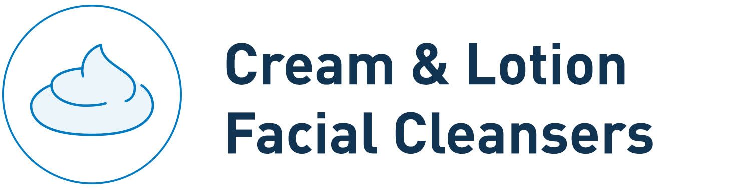 Cream facial cleansers